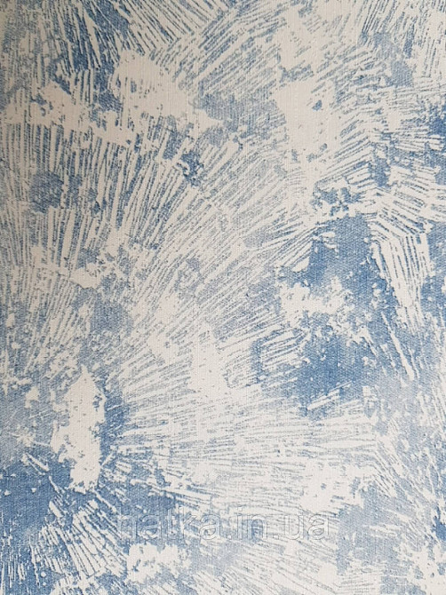 Обои виниловые на флизелине Marburg 82103 Felicita под штукатурку синие на белом фоне Киев - изображение 3