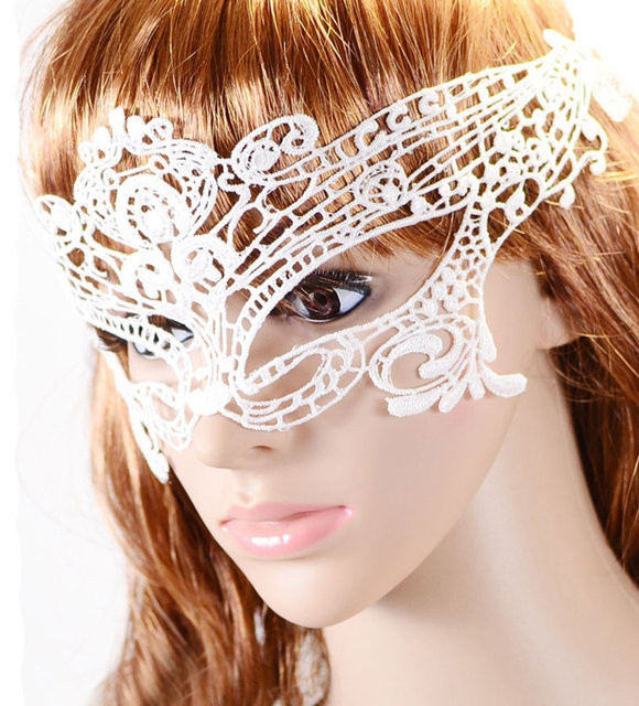 Мереживо маска біла карнавальна Київ - фото 1