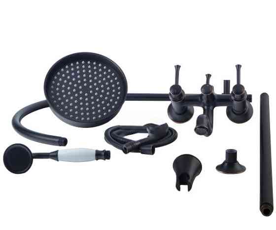 Душевая система с изливом Imprese Podzima Zrala ZMK02170809 черная Киев