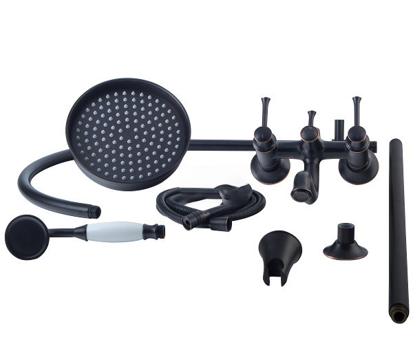 Душевая система с изливом Imprese Podzima Zrala ZMK02170809 черная Киев - изображение 2
