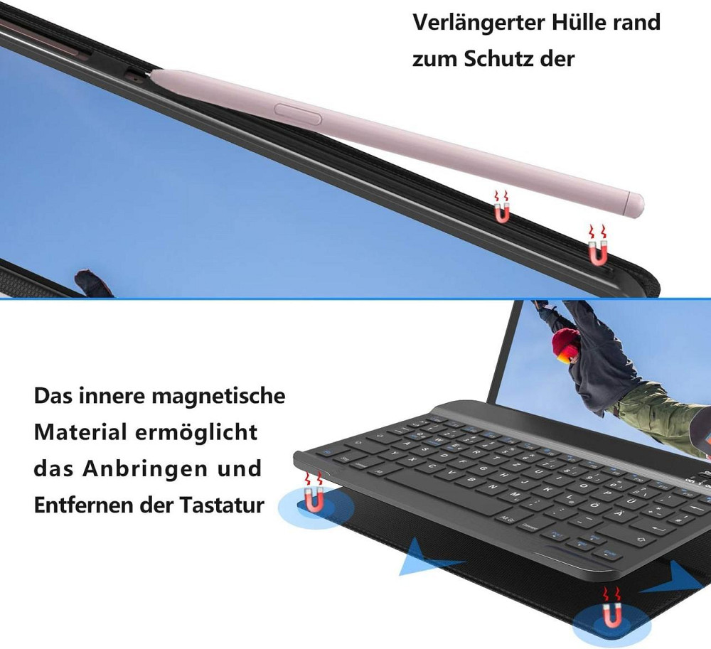 Чехол с Bluetooth клавиатурой для Samsung Galaxy Tab S6 Lite из Германии Днепр - изображение 3