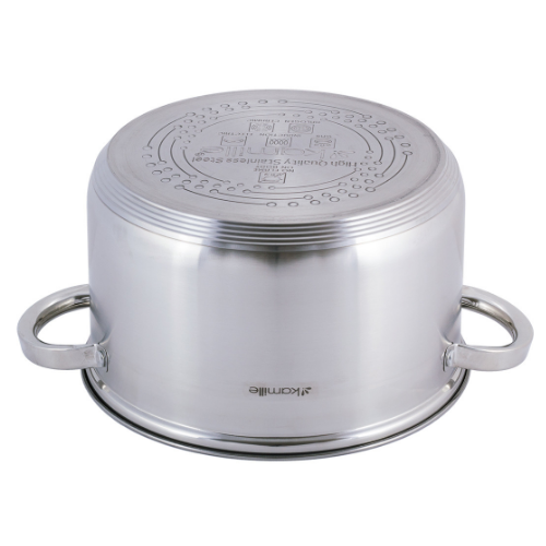 Набір посуду 3 предмети (каструля 6,5л/кришка/вклад-сітка) порожнисті ручки 5625S KAMILLE Житомир