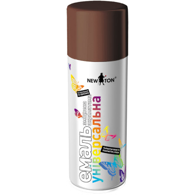 Аэрозольная краска для автомобиля New Ton універсальна 8011 коричневий, аер.400 мл (000000233) Винница - изображение 1