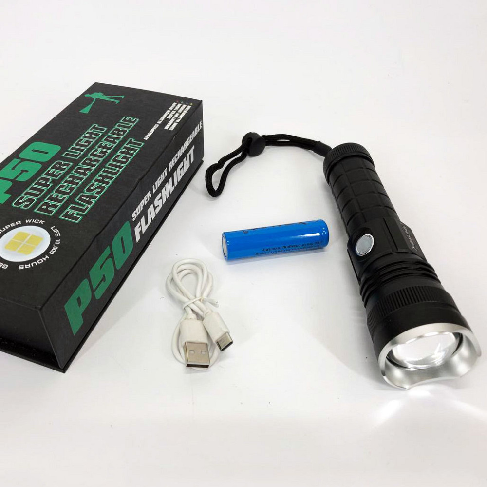 Армійські тактичні ліхтарі Bailong BL-P03-P50, Ударостійкий водонепроникний ліхтар LM-85 Львів - фото 7