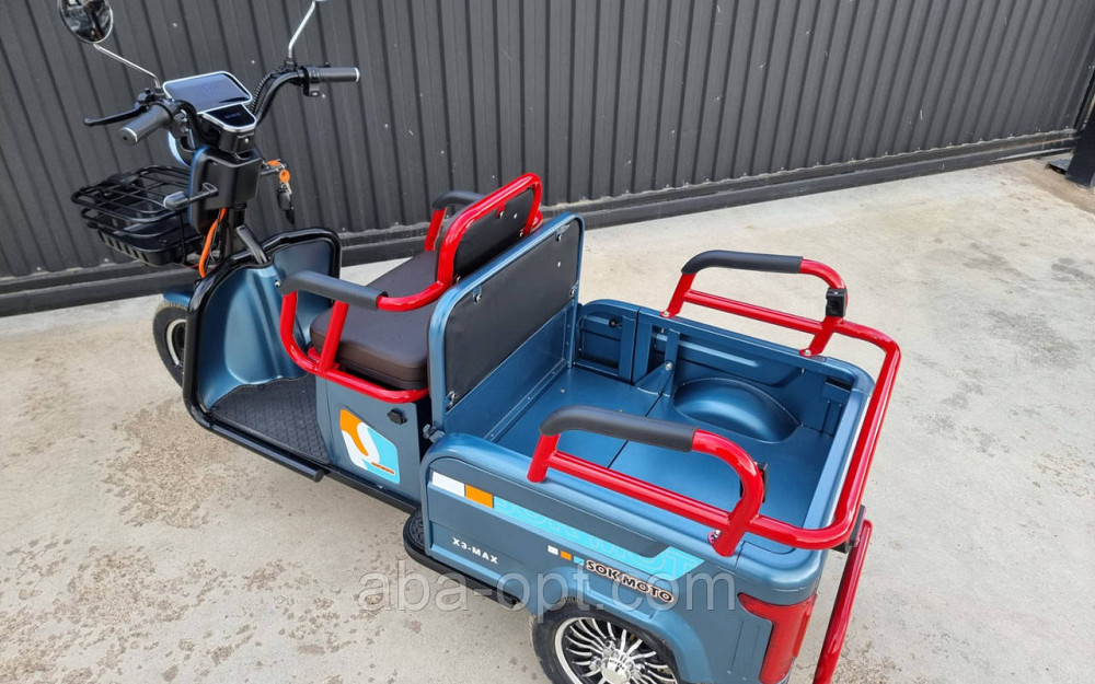 Електричний трицикл з кузовом SOK X3 МАХ 2000W-72V-28Ah шини 10" купити в інтернет-магазині Одеса - фото 9