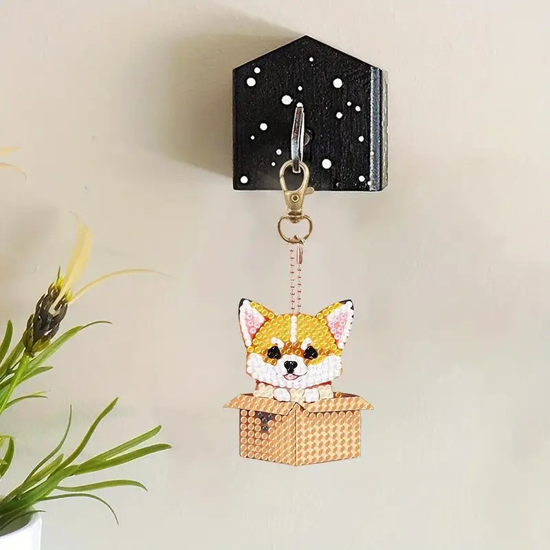 Набір брелків для алмазної мозаїки "Собачки" BR33, 5 штук Вінниця - фото 4