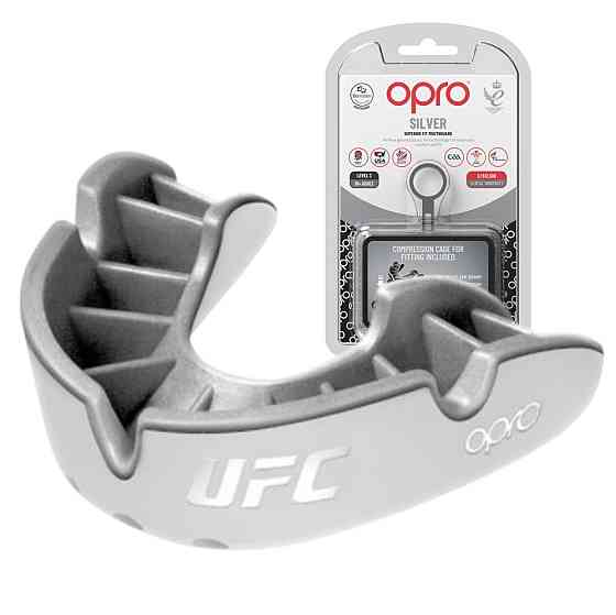 Капа OPRO Silver UFC дитяча (вік до 10) White/Silver (ufc.102515003) Луцк