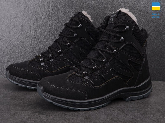 Зимові черевики Winter Black чорний, берци Одесса - изображение 1