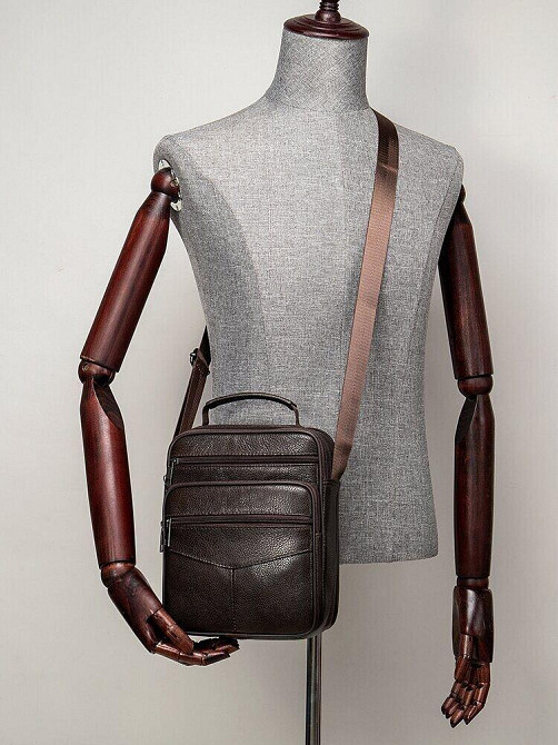 Мессенджер шкіряний 14991 Vintage Коричневий Київ - фото 7