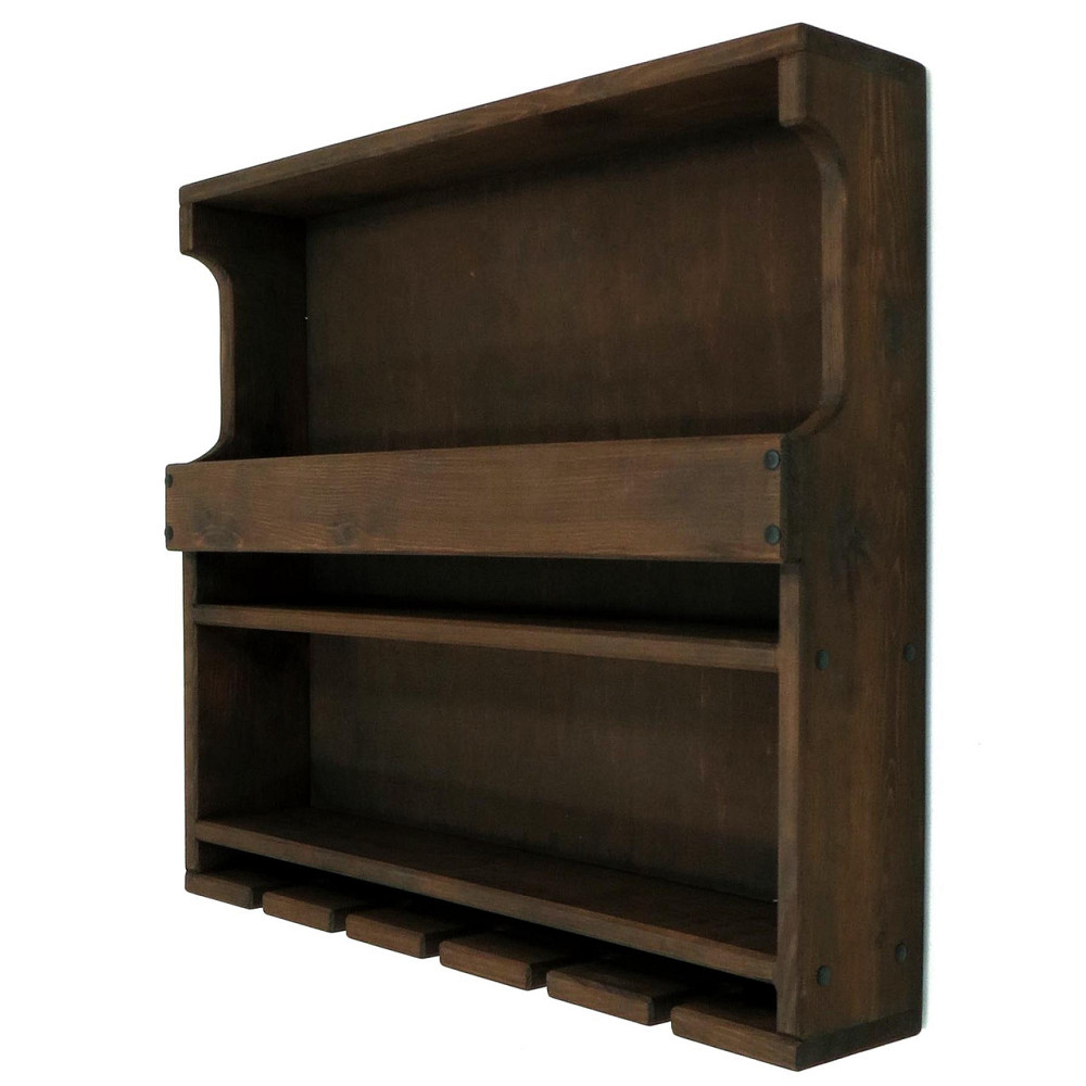 Настінна винна полиця "Цуруга" капучино Миколаїв - фото 1