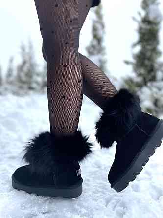Hengji Угги жіночі HENGJI 5868 чорні (зима, замша натуральна) (5195) 37 Коломия