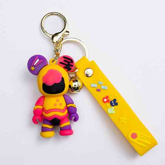 Дитячий брелок Bearbrick 4×6.5 (см) для ключів, на сумку і рюкзак (рандом) HP-55-28 Київ