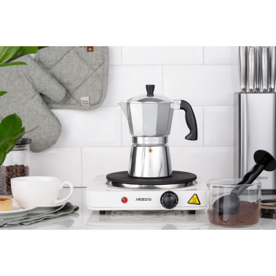 Гейзерная кофеварка Ardesto Gemini Cremona 6 чашок (AR0806AG) Винница - изображение 6