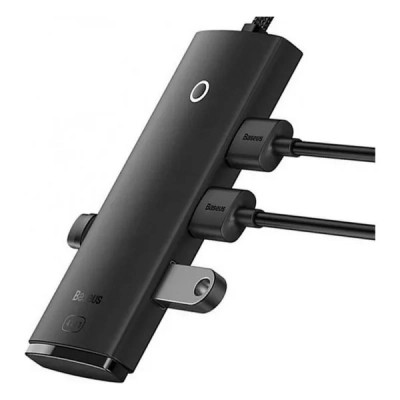 Концентратор Baseus USB 3.0 to 4xUSB 3.0 0.25m black (WKQX030001) Вінниця - фото 2