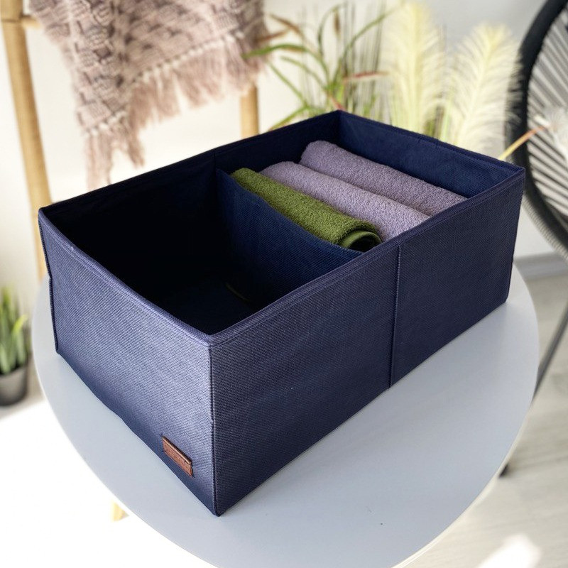 Органайзер для вертикального зберігання на два відділення HY-2V-Blue (Синій) Суми - фото 2