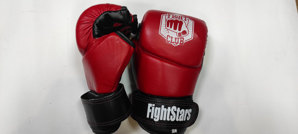 ММА Перчатки М-1 L кожа Вишнёвое - изображение 2