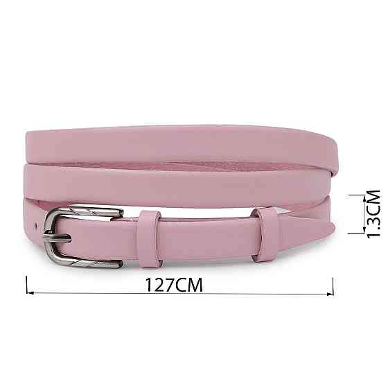 Жіночий ремінь з натуральної шкіри Vintage 20753 Рожевий Київ