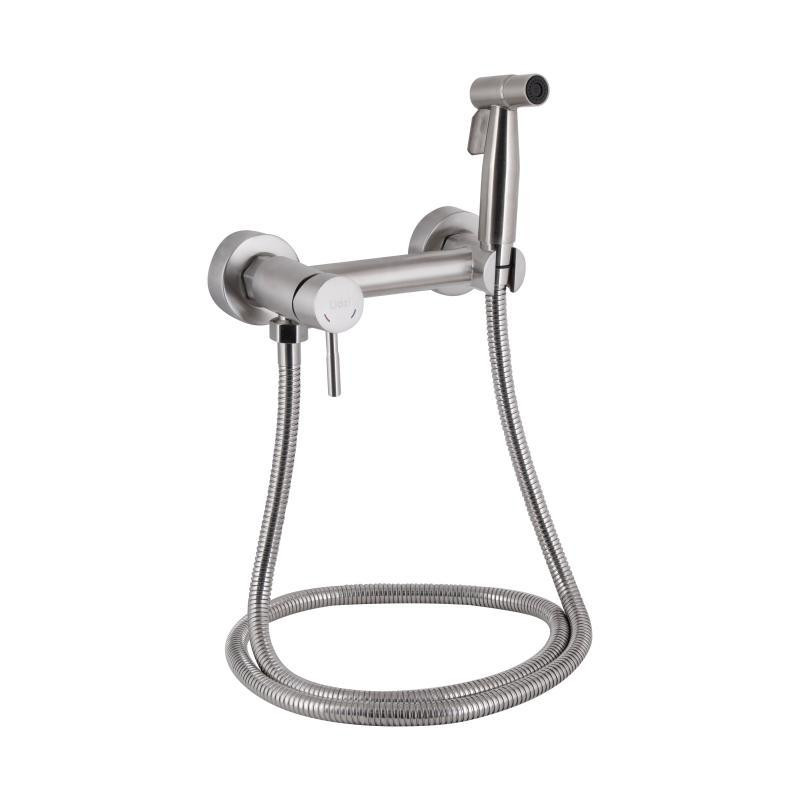 Гигиенический душ со смесителем из нержавейки Lidz Aria 110 круглый LDARI110NKS43393 Nickel Харьков - изображение 1