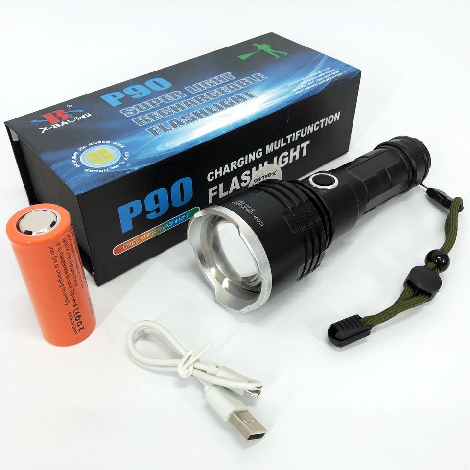 Акумуляторний ліхтар для домашнього використання X-Balog, Світлодіодний міцний ліхтарик DY-69 Львів - фото 3