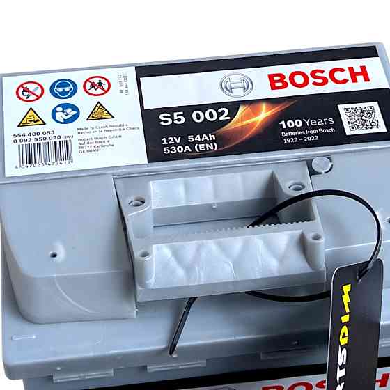 Автомобільний акумулятор Bosch 54Агод. 530А R+ (пусковий) Ковель