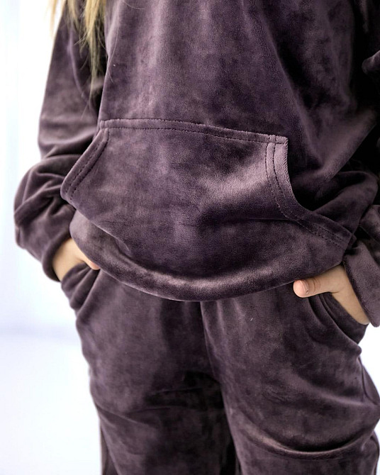 Детский велюровый костюм Кенгуру Шоколадный 110-116 Харьков - изображение 3