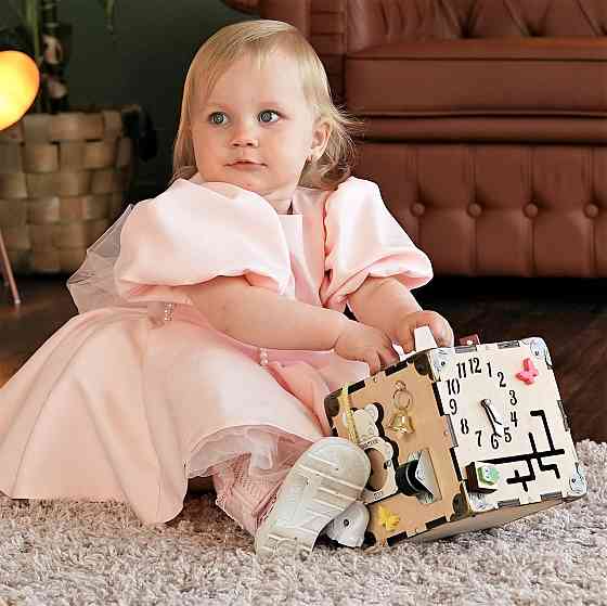 Мінібізікуб без фарби 15*15*15 Дитячий розвивальний куб унісекс міні Розвивальна іграшка Бізіборд Київ