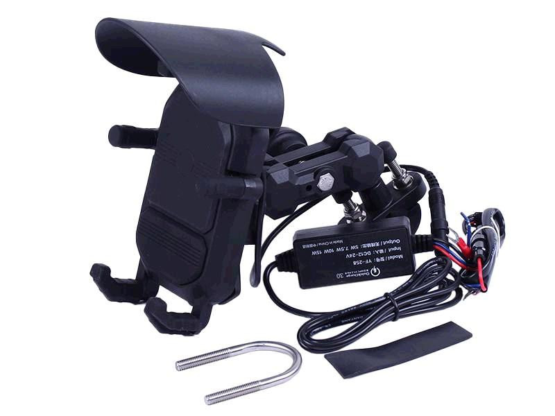 Крепление для телефона на руль HFCM-32 с беспроводной зарядкой AMG Київ - фото 1