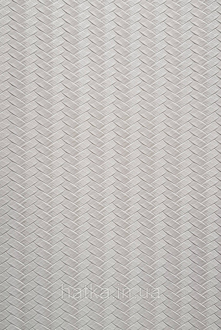 Обои винил на флизелине AdaWall Omega1.06х10 геометрия 3д полосы зигзаг структурные белые серебристые 23206-1 Киев - изображение 2