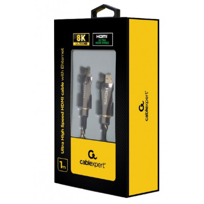 Кабель мультимедийный HDMI M to HDMI M 1.0m V2.1 Premium Cablexpert (CCBP-HDMI8K-1M) Винница - изображение 4