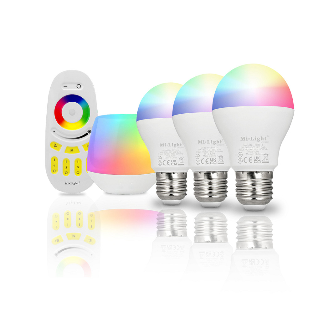Milight Комплект КЕРУЙ SMART 3.0 MiLight, Світлодіодна смарт лампа RGBW Київ - фото 1