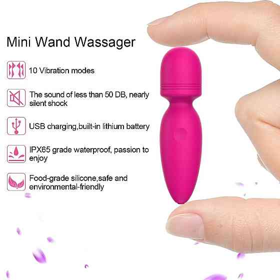 Міні-вібратор мікрофон Every Night Toys Amy рожевий, 10 режимів вібрації Sex Aura Київ