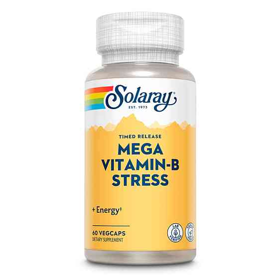 Витамины группы В Solaray Mega Vitamin B-Stress 60 vcaps Киев