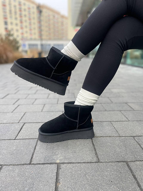 Без бренда Угги жіночі BESSKP -1 чорні (зима, замша натуральна) (5757) 39 Коломыя - изображение 4