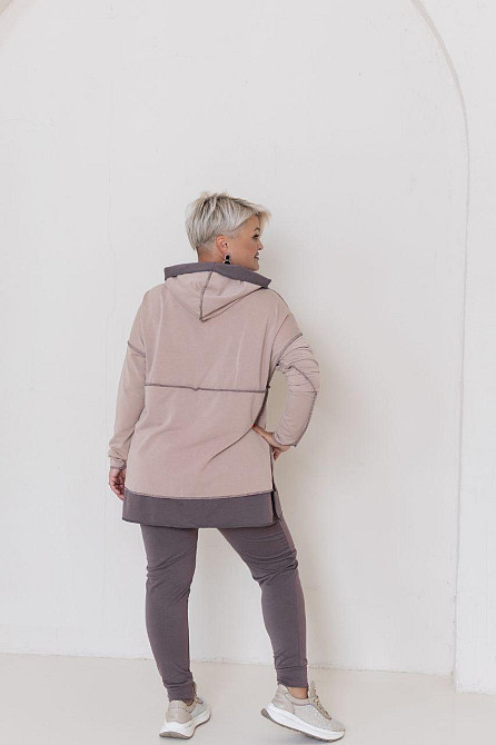 Женский прогулочный костюм двунитка Шоколад, 48/52 Одесса - изображение 9