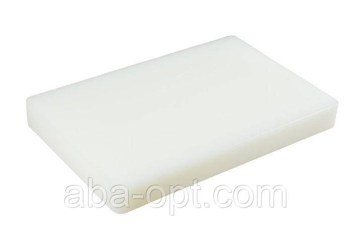 Доска разделочная пластиковая белая Альфа 60 х 40 х 2.5 см (шт).Aba-Opt Одесса - изображение 1