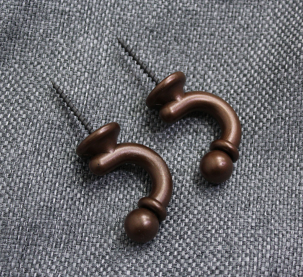 Гачки для підхватів (011кр) набір 2 шт коричневий (83-008) Київ - фото 2