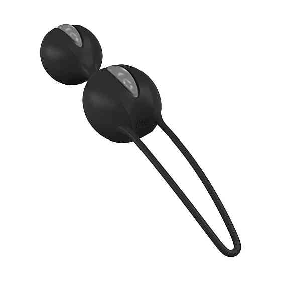Вагинальные шарики Fun Factory SMARTBALLS DUO, черно-серые, 2 шт, диаметр 3,2 и 3,6 см Sex Aura Киев
