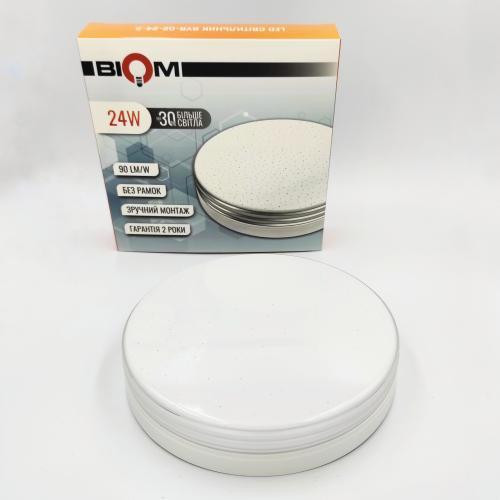 Світильник Biom BYR-02-24-5 5000K 24W круглий декор Харків - фото 3