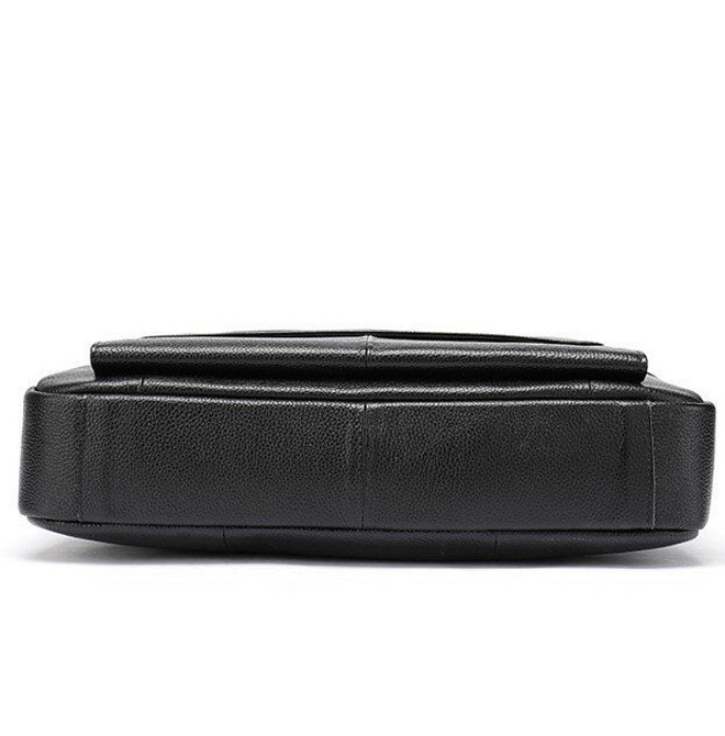Мужской портфель для ноутбука и документов Tiding Bag (39 x 28 x 8 см) из натуральной кожи Черный Киев - изображение 9
