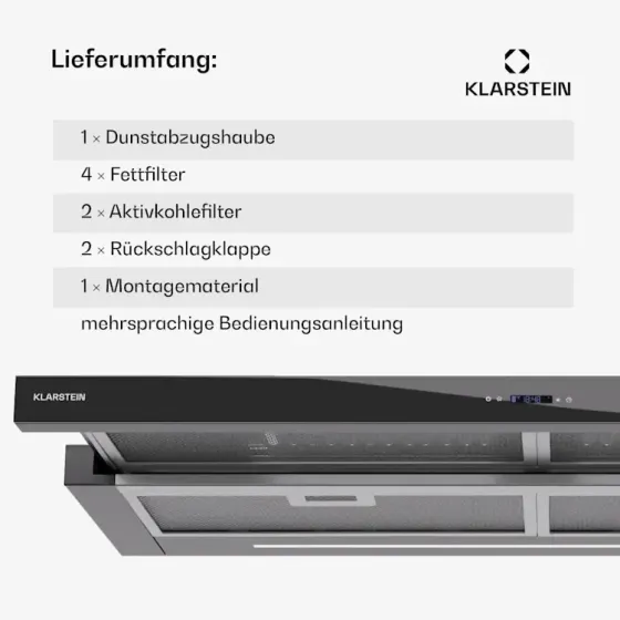 Витяжка телескопічна Klarstein Mariana Neo 90 з Німеччини Уцінка Дніпро