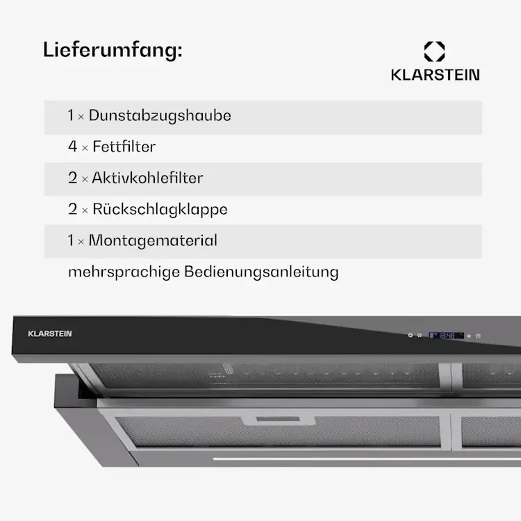 Витяжка телескопічна Klarstein Mariana Neo 90 з Німеччини Уцінка Дніпро - фото 6