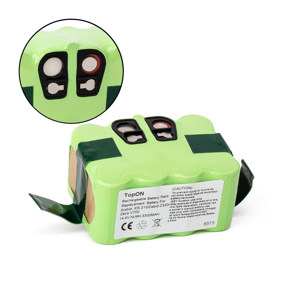 Акумулятор YX-NI-MH-022144 3300 mAh Ni-MH для робота-пилососа Samba XR-210 Xrobot XR-510 Zebot Zeco InDream 9200 9300 14.4V Київ - фото 3