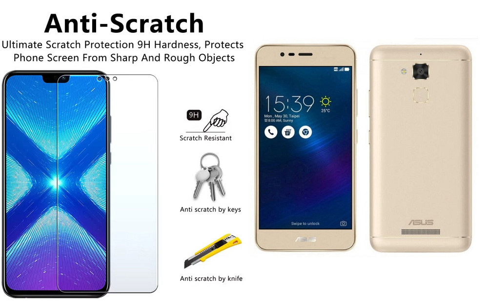 Защитное стекло NeoGlass для Asus ZenFone 3 Max – ультрапрозрачное и устойчивое Киев - изображение 1