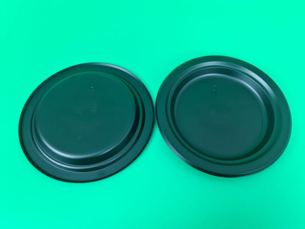 Тарілка одноразова пластикова 176 ммl Чорна (50 шт.) Харків - фото 4