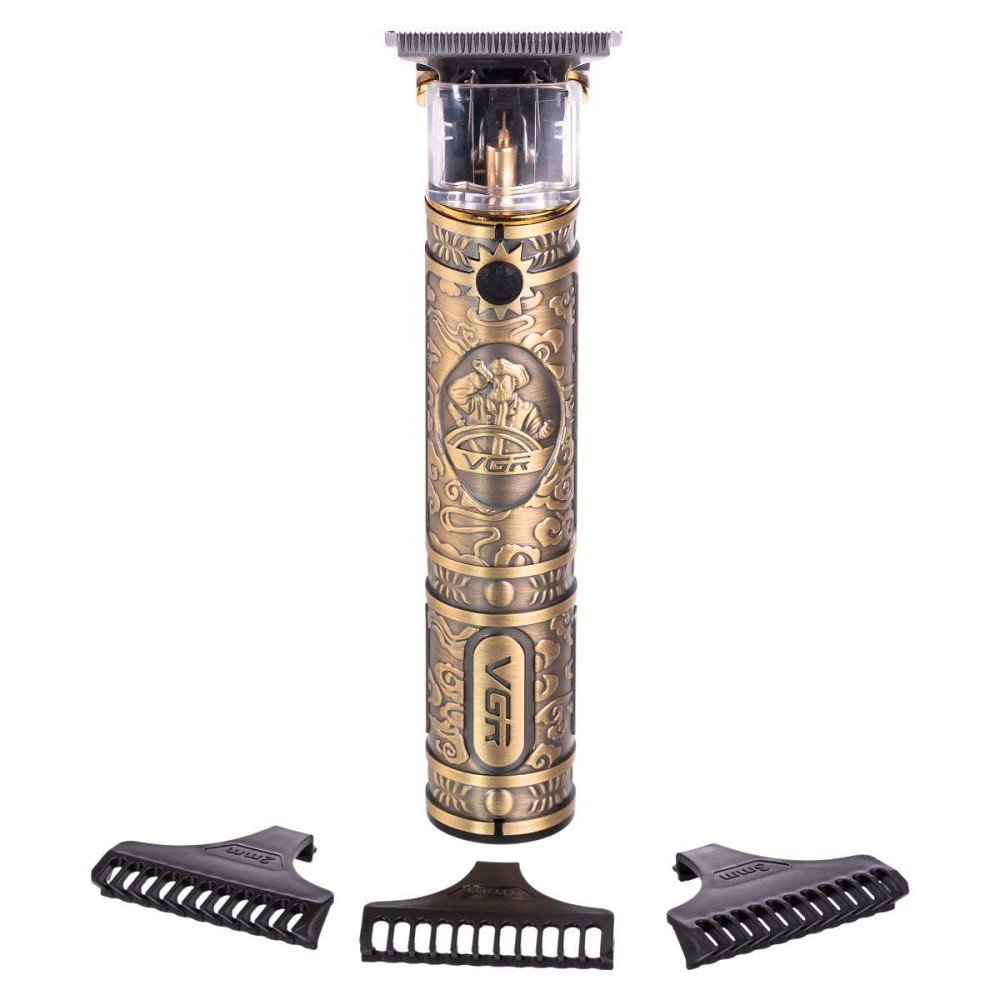 Тример для стрижки волосся та бороди з насадками VGR V-085 Київ - фото 2