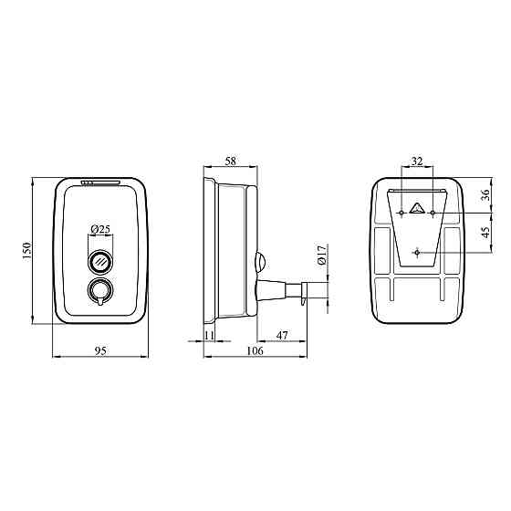 Диспенсер для рідкого мила Kroner KRM Rizze - ACC405-5 Київ
