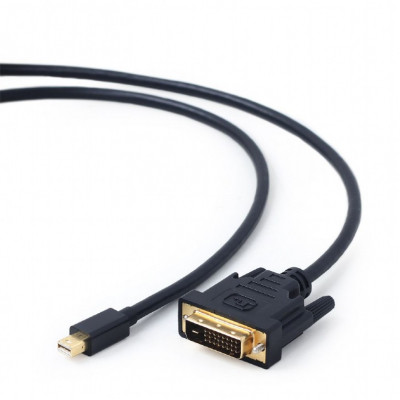 Кабель мультимедійний miniDisplayPort M to DVI M 1.8m 24+1pin Cablexpert (CC-mDPM-DVIM-6) Вінниця - фото 2