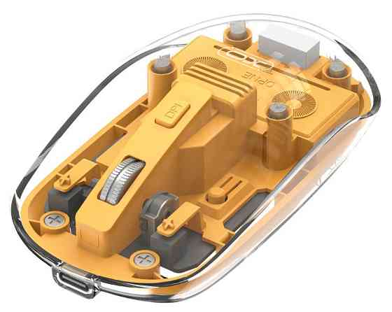 Миша XO M12 Bluetooth wireless transparent Yellow (7106511) Київ