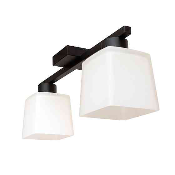 Люстра потолочная на два плафона MSK Electric Sakura под лампы Е27 черная NL 16510-2 BK Одесса