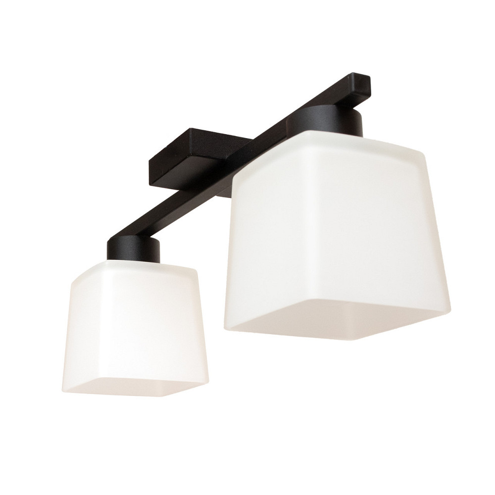 Люстра потолочная на два плафона MSK Electric Sakura под лампы Е27 черная NL 16510-2 BK Одесса - изображение 3